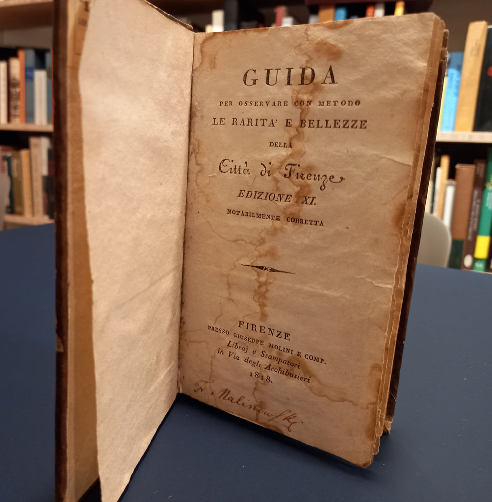 Guida per osservare con metodo le rarità e bellezze della città di Firenze