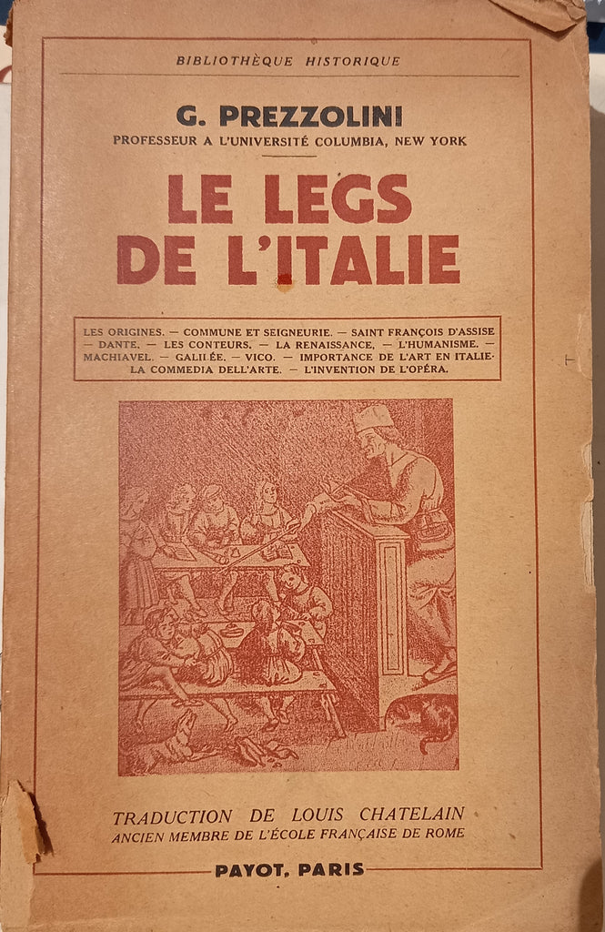 Le legs de l'Italie