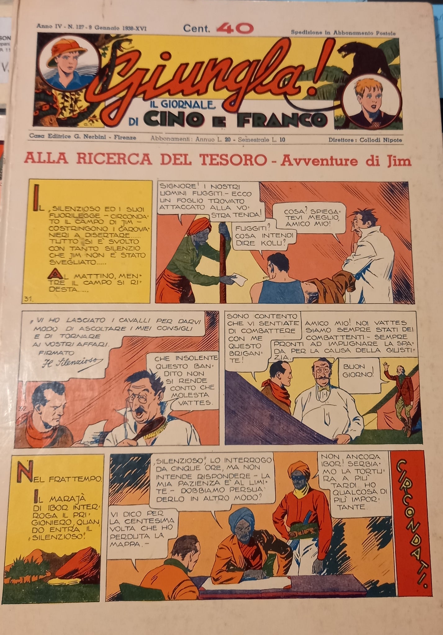Giungla! Il giornale di Cino e Franco. Alla ricerce del tesoro.