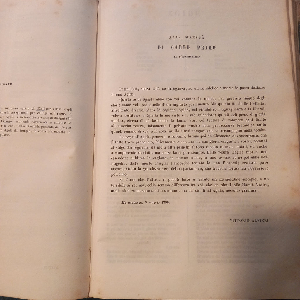 Tragedie e vita di Vittorio Alfieri