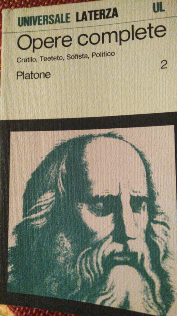 Opere complete (II vol.). Cratilo, Teeteto, Sofista, Politico.