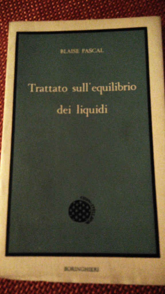 Trattato sull'equilibrio dei liquido