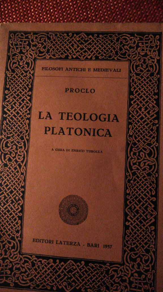 La teologia platonica