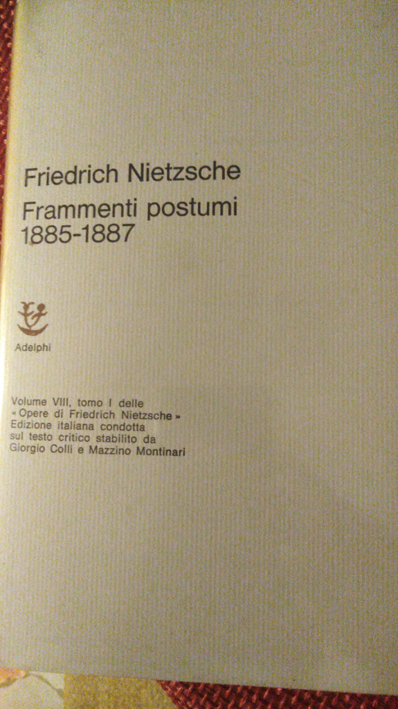 Frammenti postumi (1885-1887)