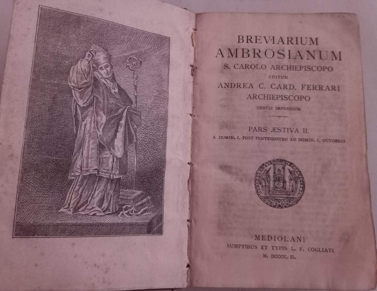 Breviarium Ambrosianum. Pars Aestiva II.