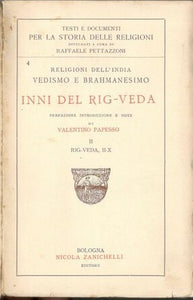 Inni del Rig - Veda (II vol.). Religioni dell'India. Vedismo e Brahmanesimo.