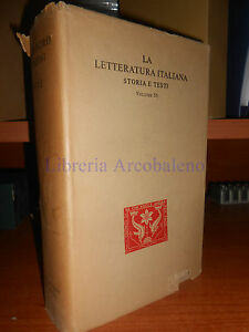 La letteratura italiana. storia e testi. vol. 75.
